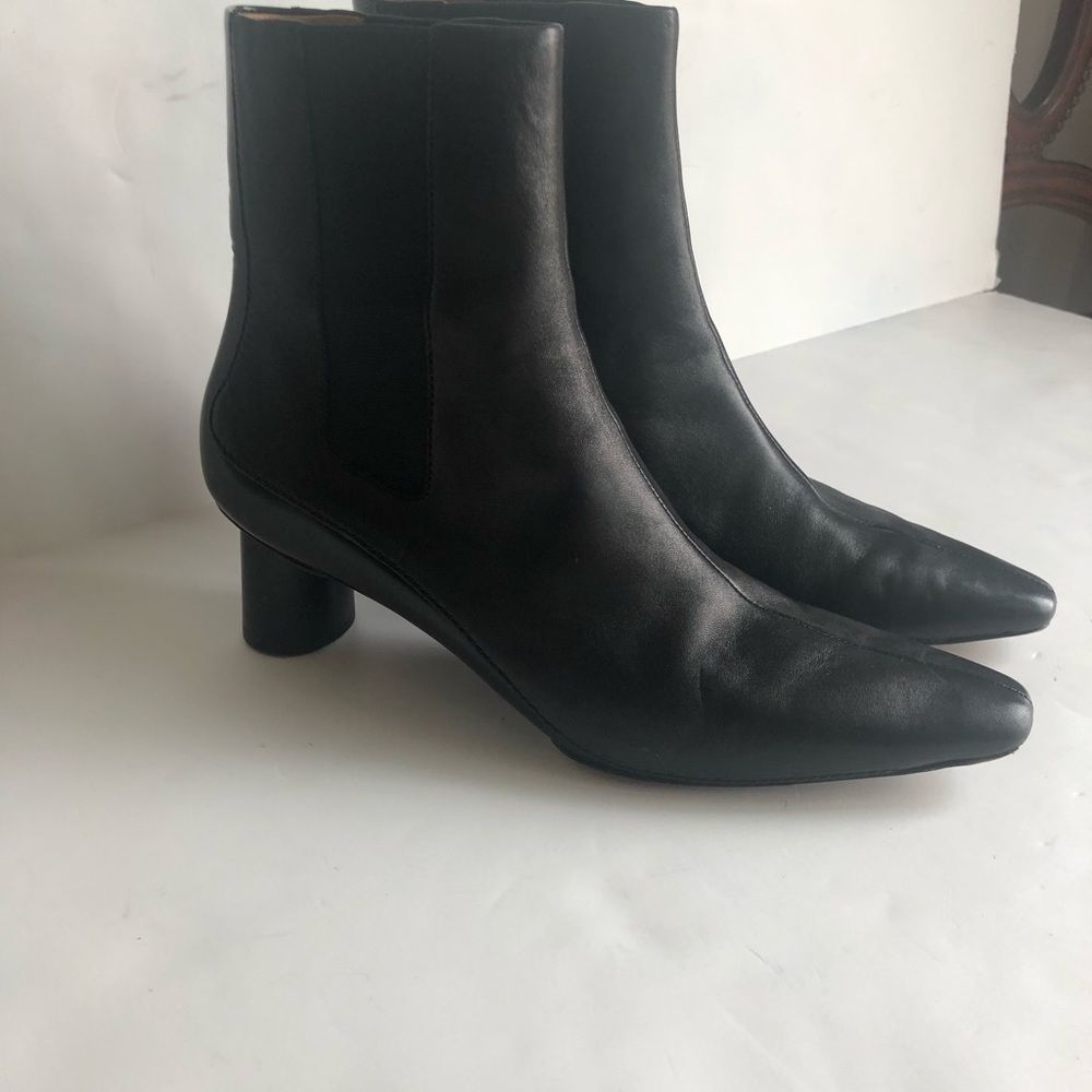 RAG & BONE High Black Patent Leather Boots Size 38.5 - Picture 2 of 15